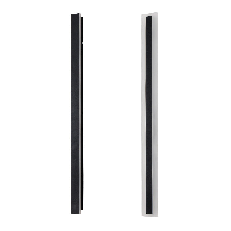 Linear Black Minimalist Led Outdoor Wall Light