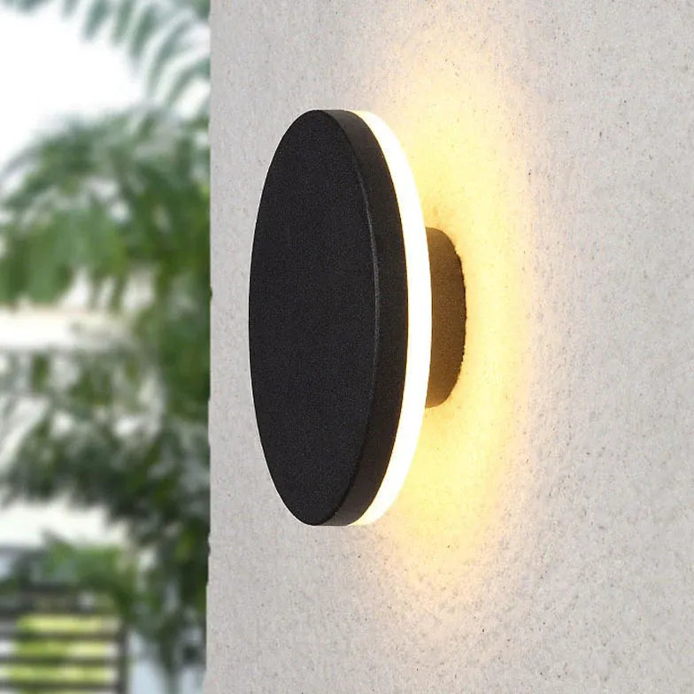 round outdoor wall light led