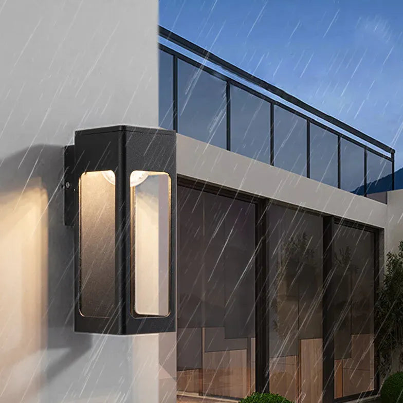 anthracite grey outdoor wall lights with sensor